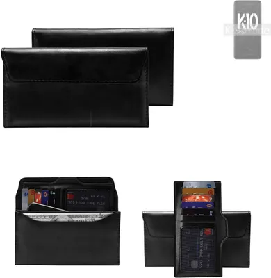 Produktbild von K-S-Trade Handy Hülle kompatibel mit Oppo K10 Pro Schutz Hülle Tasche Schutz Case Handytasche Kunstleder schwarz, 1x