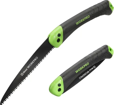 Image de WORKPRO Scie pliante Scie à élaguer 410mm BI-Métal Jardin Bois Denture japonaise