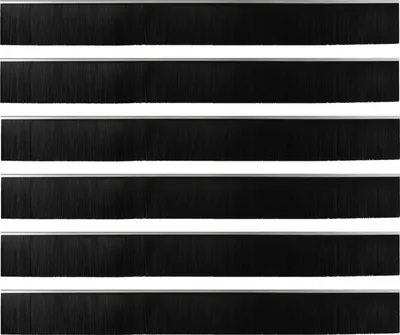 Image de vidaXL Joints d'étanchéité pour portes adhésifs, 6 pièces, argent, 100 cm