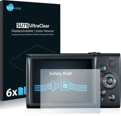 Produktbild von 6x Für Canon IXUS 170 Schutzfolie Savvies Displayschutz Display Schutz Folie Klar Transparent