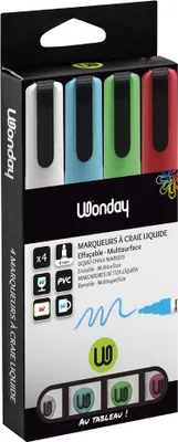 Produktbild von Wonday Kreidemarker Rundspitze 4er Set "KLASSIK"