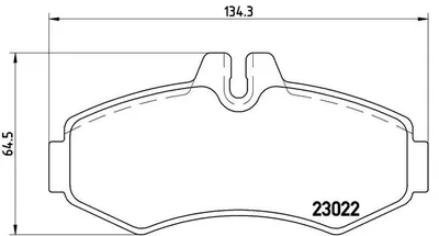 Produktbild von Brembo Bremsbelagsatz, Scheibenbremse Vorderachse P 50 031