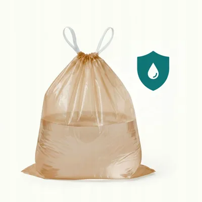 Obrázek produktu pro Odpadkové Pytly S Páskem, 10 Rolí, 35 L, Hnědé