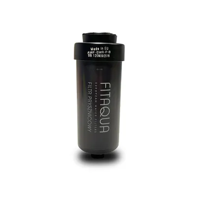 Obrázek produktu pro Sprchový filtr FitAqua Antiscaling vodní filtr do sprchy proti chlóru a vápníku černý matný černý