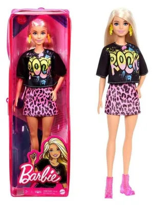 Zdjęcie produktu dla Lalka Barbie Fashionista 155 w stroju rock'n'rollowym GRB47