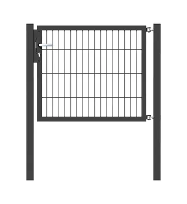 Produktbild von Alberts Einzeltor Flexo mit Zubehör, zum Einbetonieren, anthrazit, Breite 100 cm, Höhe 80 cm