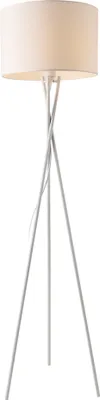 Produktbild von Stehleuchte 'Grenoble' 154cm 1x E27 60W Stehlampe Standleuchte Stand Lampe Metall Weiß