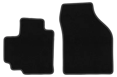 Image de Tapis avant en moquette pour Suzuki Celerio 2014- (à hayon) – 2 pièces, noirs, sur mesure – Wielganizator BASIC