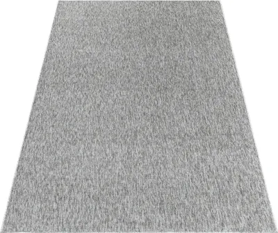 Produktbild von Teppich Läufer Wohnzimmer Hellgrau 80x150 Unicolor - Einfarbig aus Polypropylen