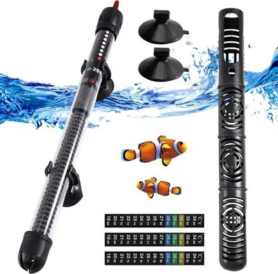 Image de Chauffage pour aquarium avec thermostat, adapté aux aquariums jusqu'à 300 litres