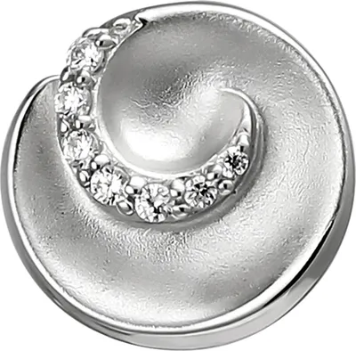 Produktbild von Anhänger aus 925 Silber mattiert mit 7 Zirkonia Silberanhänger Halsschmuck