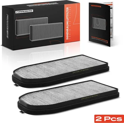 Immagine prodotto di Frankberg 2x filtro aria cabina filtro carbone attivo per Alpina B12 E38 BMW Serie 7 E38 5.6L 6.0L 2.5L 1994-2001