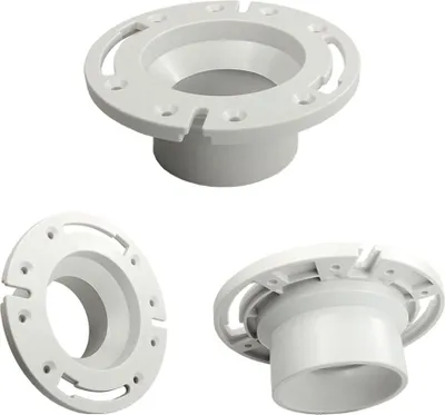 Immagine prodotto di Set di guarnizioni per toilette per camper e flangia di base come ricambio per le toilette Dometic Thetford. Sostituisce la flangia 385345892, set 3-in-1