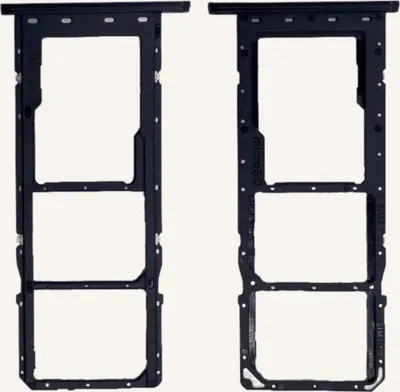 Produktbild von Dual Sim + Micro SD Karten Halter für GH81-21254A Samsung Galaxy A03s Schwarz