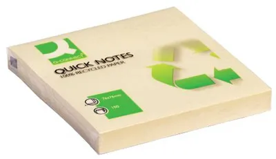 Immagine prodotto di Q-Connect® KF05609 Haftnotizen Recycling - 76 x 76 mm, gelb