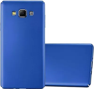 Produktbild von Cadorabo Hülle für Samsung Galaxy A7 2015 Schutzhülle in Blau Hard Case Handy Hülle Etui