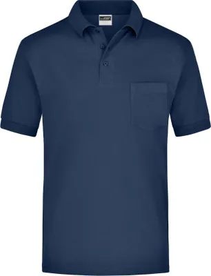 Produktbild von Klassisches Piqué Polohemd mit Brusttasche navy, Gr. L