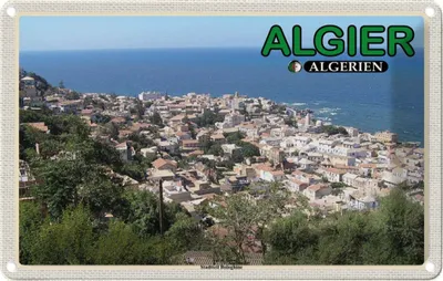 Image de vianmo Plaque en tôle 20x30 cm Algier Algerien Stadtteil Bologhine