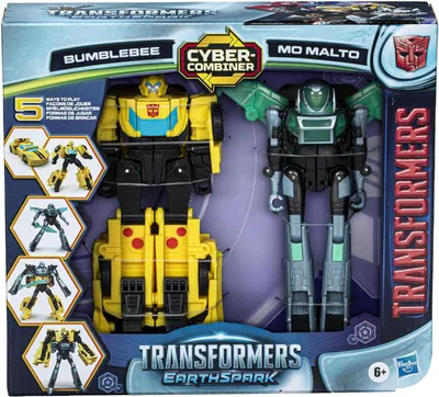 Produktbild von Transformers EarthSpark Cyber-Combiner Bumblebee und Mo Malto, Spielfigur