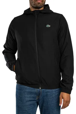 Produktbild von Lacoste Leichte Jacke mit Logo, Schwarz M