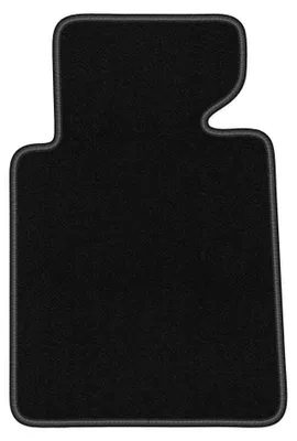 Productafbeelding van Velours bestuurdersmat voor BMW 3 E46 1998-2007 (coupé/sedan/stationwagen) – zwart, op maat – Wielganizator BASIC