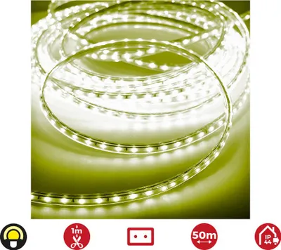 Immagine prodotto di Striscia di led 50m. 60 led/m 4,2w/m gelb edm ip44 220-240
