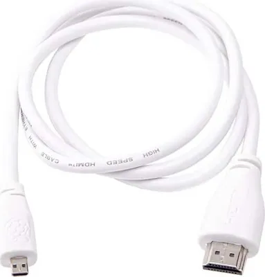 Immagine prodotto di Cavo da HDMI a micro-HDMI per Raspberry Pi, 1 m, bianco
