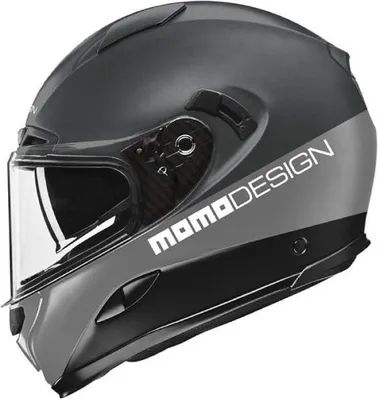 Immagine prodotto di Casco da moto MOMO HORNET (MONO Titanium Frost / Silver / Black / White) S