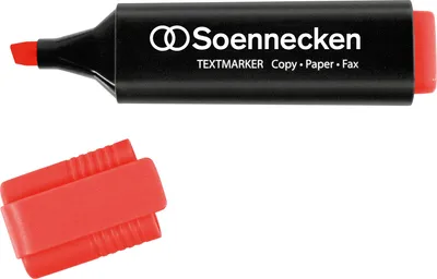 Produktbild von Soennecken Textmarker 3398 2-5mm Keilspitze rot