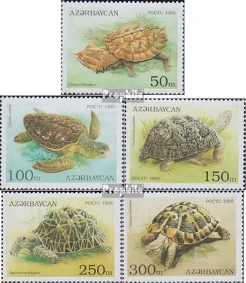 Produktbild von Briefmarken Aserbaidschan 1995 Mi 223-227 (kompl.Ausg.) postfrisch Schildkröten