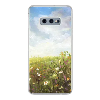 Produktbild von MuchoWow® Handyhülle Schutzhülle Hülle für Samsung Galaxy S10e Sommer - Blumen - Ölfarbe Silikon Softcase Handy Hülle - Handy