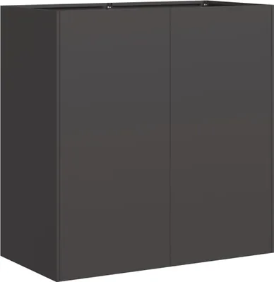 Produktbild von vidaXL Pflanzkübel Schwarz 80x40x80 cm Kaltgewalzter Stahl