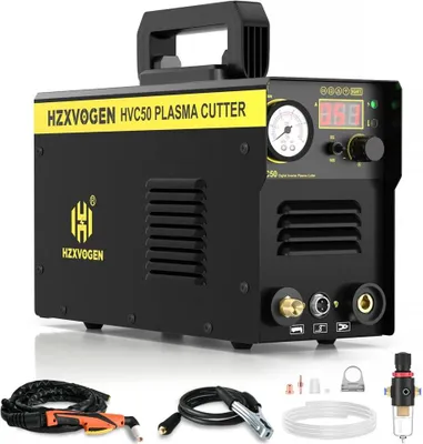 Image de Découpeur plasma - Onduleur IGBT HVC50 - 220 V, 20-40 A - Appareil portable pour la découpe du métal et de l'acier inoxydable - Prise européenne