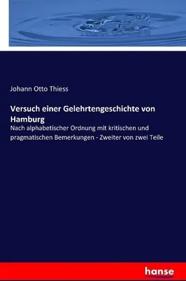 Produktbild von Versuch einer Gelehrtengeschichte von Hamburg