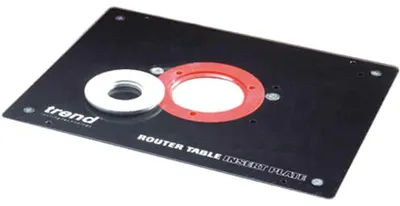 Productafbeelding van Freestafel inzetplaat 306x229x9.5 mm, thermohardende fenol, voor houtbewerking
