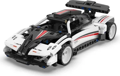 Produktbild von CADA - Rétrofriction - Pull-back - 1:18 Voiture de course - Blanc - 321pcs
