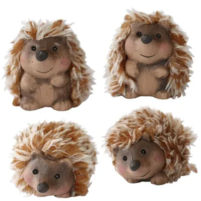 Produktbild von Igel 4 Stück Set sortiert sitzend