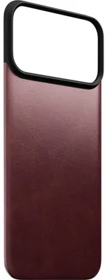 Produktbild von Leder Handyhülle für iPhone 18 Pro Max / 17 Pro Max, Nomad Magnetic Leather Back Horween Series mit MagSafe, Burgunderrot