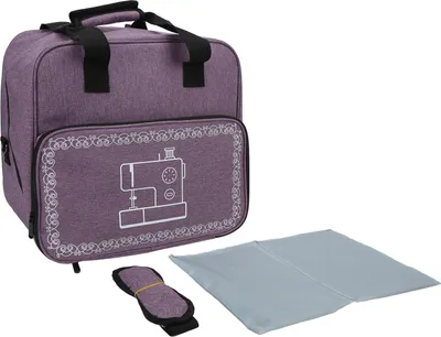 Produktbild von Nähmaschinentasche, große Kapazität, langlebig, praktisch, mehrere Taschen, Design, Tragetasche, Lila