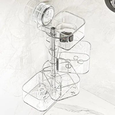 Produktbild von Draaibare Wandorganizer mit Griffen für verschiedene kleine Badartikel