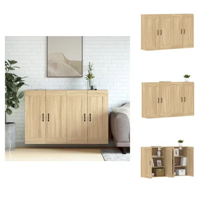 Produktbild von vidaXL Wandschränke 2 Stk. Sonoma-Eiche Holzwerkstoff -  Sideboards