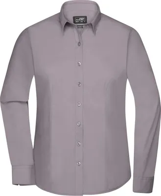 Produktbild von Klassisches Shirt aus pflegeleichtem Mischgewebe steel, Gr. M