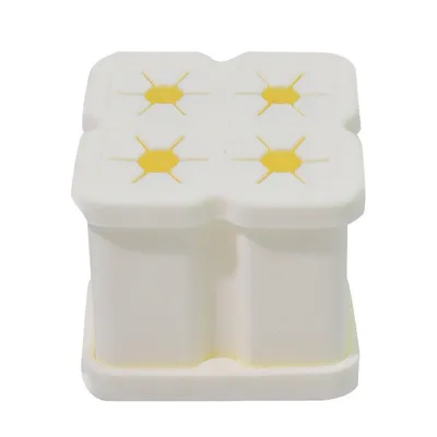 Produktbild von 2er Set Zahnbürstenhalter aus Silikon mit Saugnapf, staubdichte Zahnbürstenbox für elektrische Aufsteckbürsten, wasserdicht & hitzebeständig, Cremeweiß