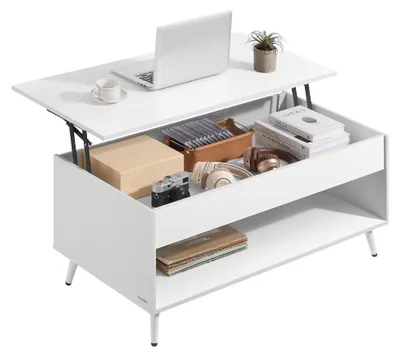 Productafbeelding van VASAGLE salontafel, verstelbare hoogte, woonkamer, 50 x 100 cm