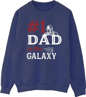 Produktbild von Star Wars - "Mandalorian Number One Dad" Sweatshirt für Herren BI46756 (XL) (Marineblau)