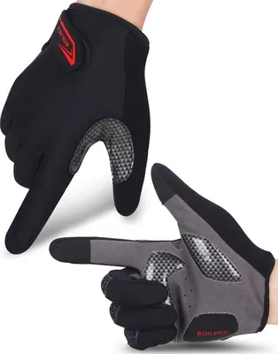 Produktbild von Vollfinger-Winter-Radhandschuhe mit Stylischem Muster – Komfort und Schutz für jede Fahrt S