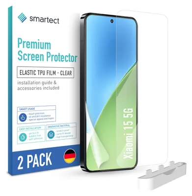 Produktbild von 2x TPU Schutzfolie Klar für Xiaomi 15 5G Displayschutz Panzerfolie Bildschirm
