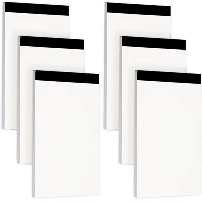 Produktbild von Notizblöcke Blanko 6 Stück 7.5 x 12.5 cm 300 Blatt für tägliche Planung Mini Schreibblock Nachfüllungen