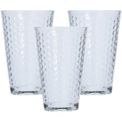 Produktbild von OTIX Trinkgläser Set von 3 Hellgrau 30 cl Limonadengläser Spülmaschinenfestes Glasgeschirr