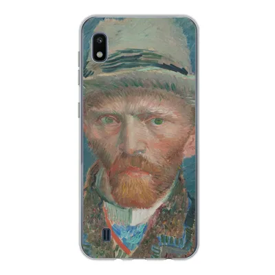 Produktbild von MuchoWow® Handyhülle Schutzhülle Hülle für Samsung Galaxy A10 Selbstporträt 1887 - Gemälde von Vincent van Gogh Silikon Softcase Handy Hülle - Schutzhülle